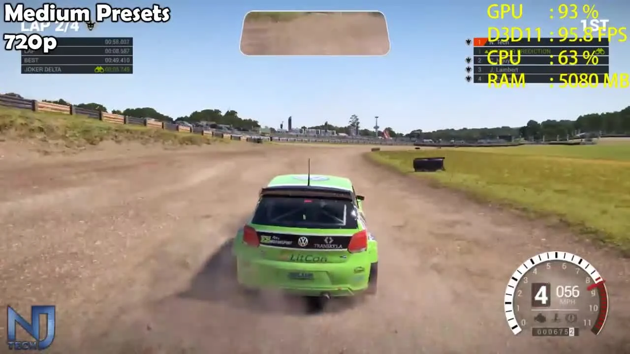 DiRT 4 - GTX 1050 - G4560