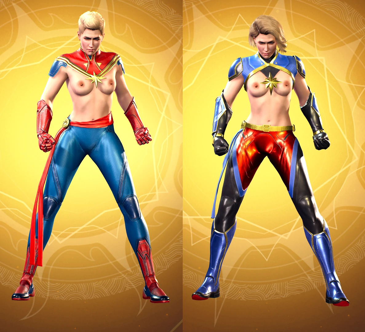 Marvel's Midnight Suns "Капитан Марвел топлес"