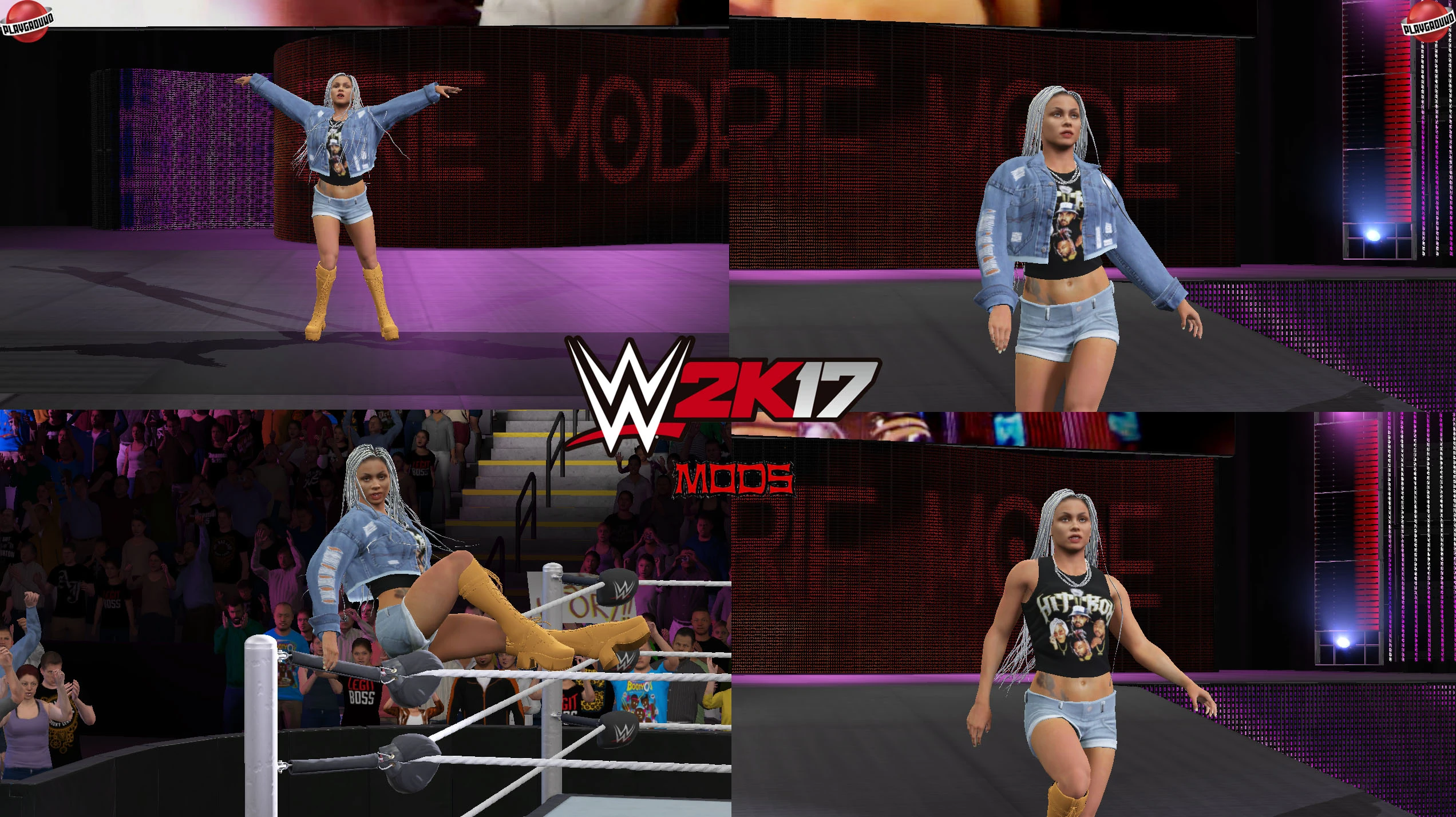 WWE 2K17 "B-Fab (Лицевая анимация) WWE 2K19 Порт Мод"