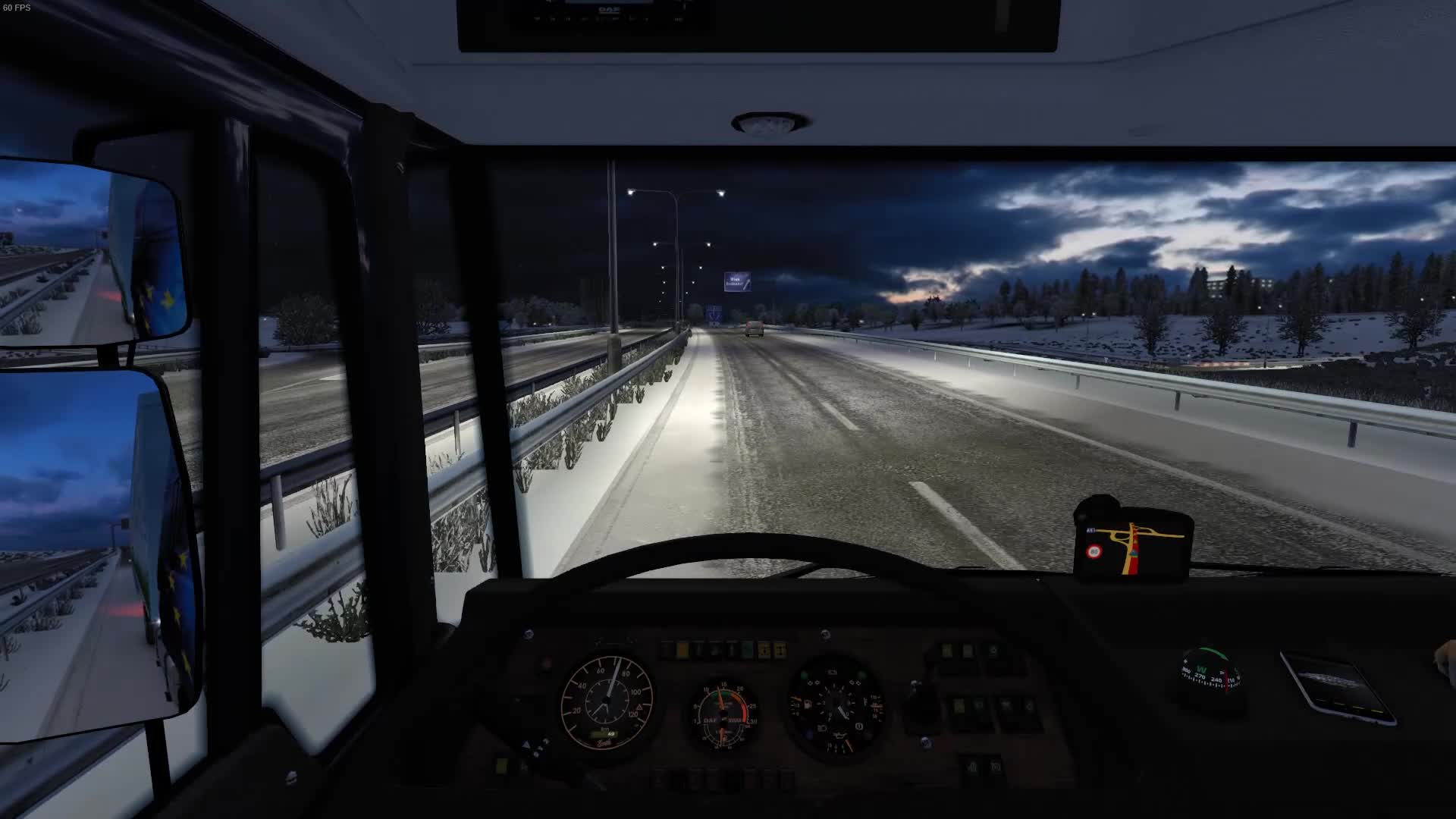 Euro Truck Simulator 2 - Первая поездка на грузовике по рейсу "Bratislava - Venice"