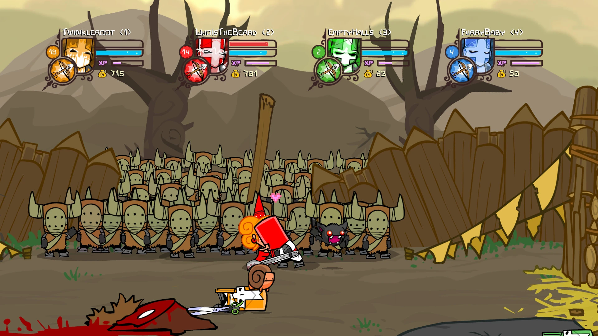 Castle Crashers "Таблица +10 для Cheat Engine - Опыт, уровень и др" {Zihark}