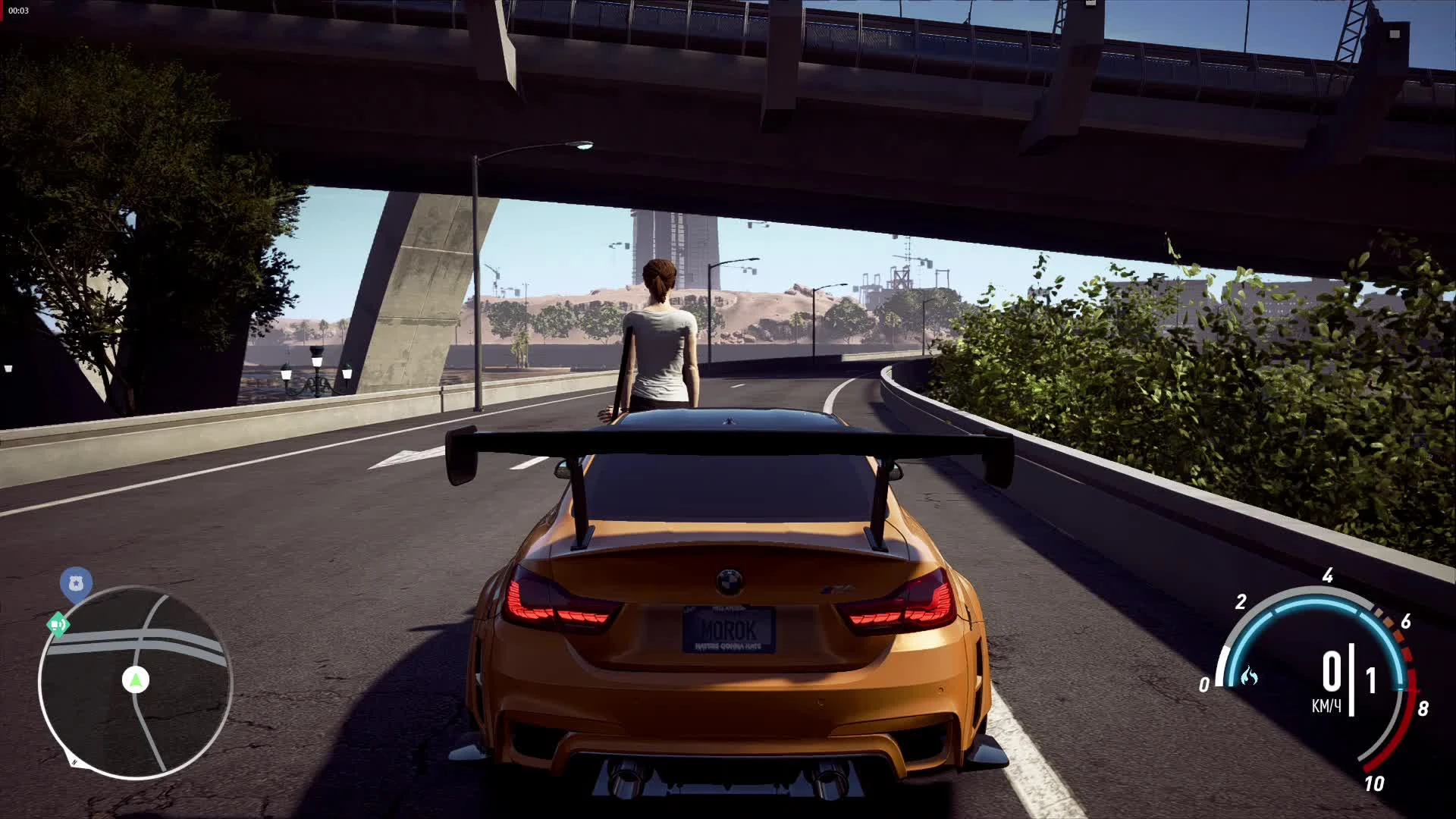 Need for Speed Payback "Тесс на крыше"