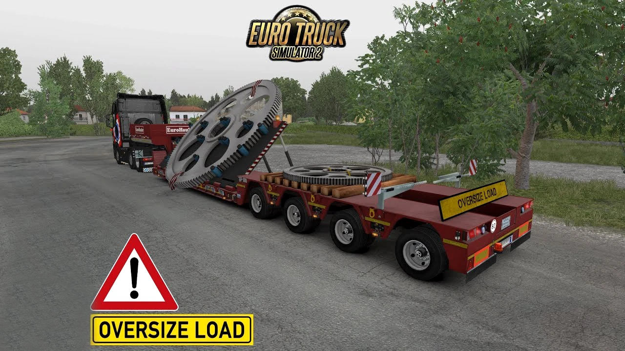 Euro Truck Simulator 2 "Новый груз огромная шестерня" [1.57]