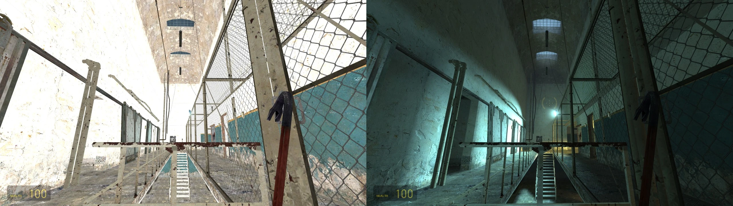 Half-Life 2 "Патч-фикс, устраняющий на картах баг с hdr-освещением."