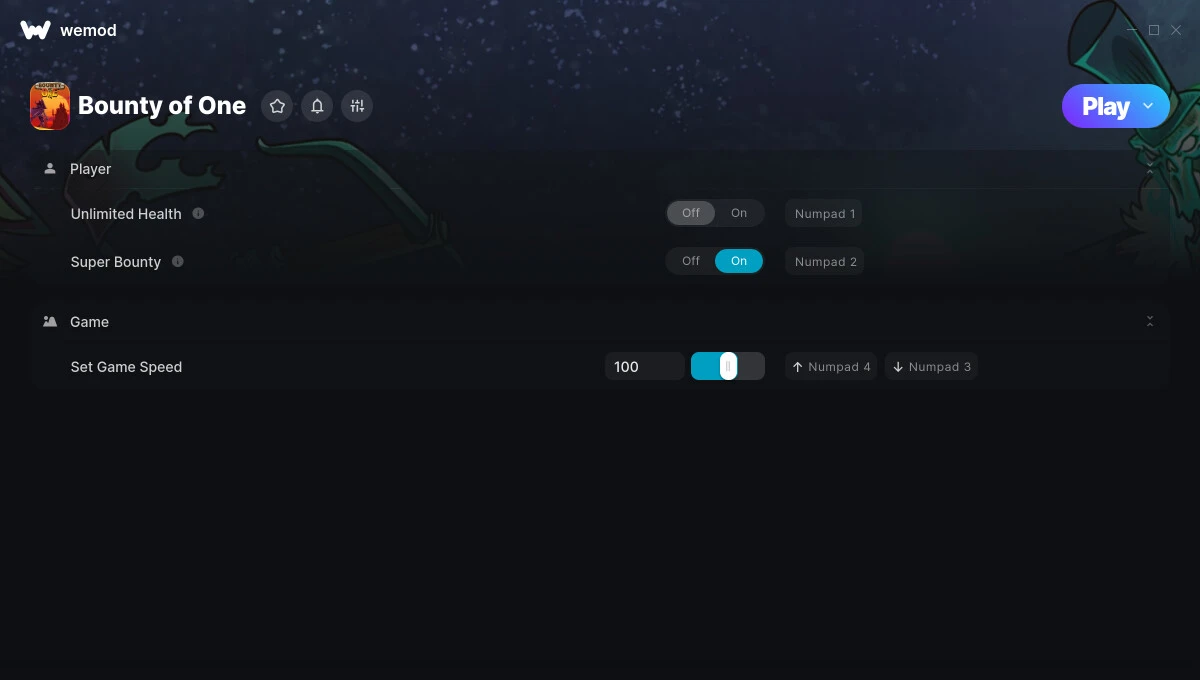 Bounty of One "Трейнер +3" [UPD: 19.08.2025] {STiNGERR / WeMod}