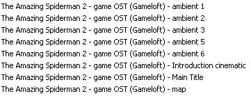 The Amazing Spider-Man 2 "OST"