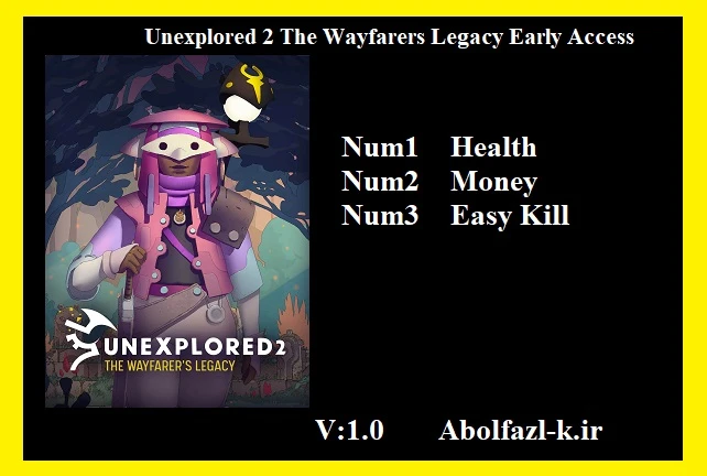 Unexplored 2: The Wayfarer's Legacy: Трейнер/Trainer (+3) [EA:1.0] {Abolfazl.k}