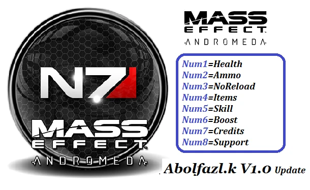 Mass Effect: Andromeda: Трейнер/Trainer (+8) [1.0: x64] {Abolfazl.k}
