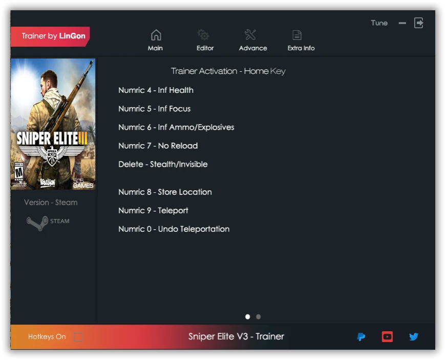 Sniper Elite 3 "Трейнер +7" [UPD: 05.02.2024] {LinGon}
