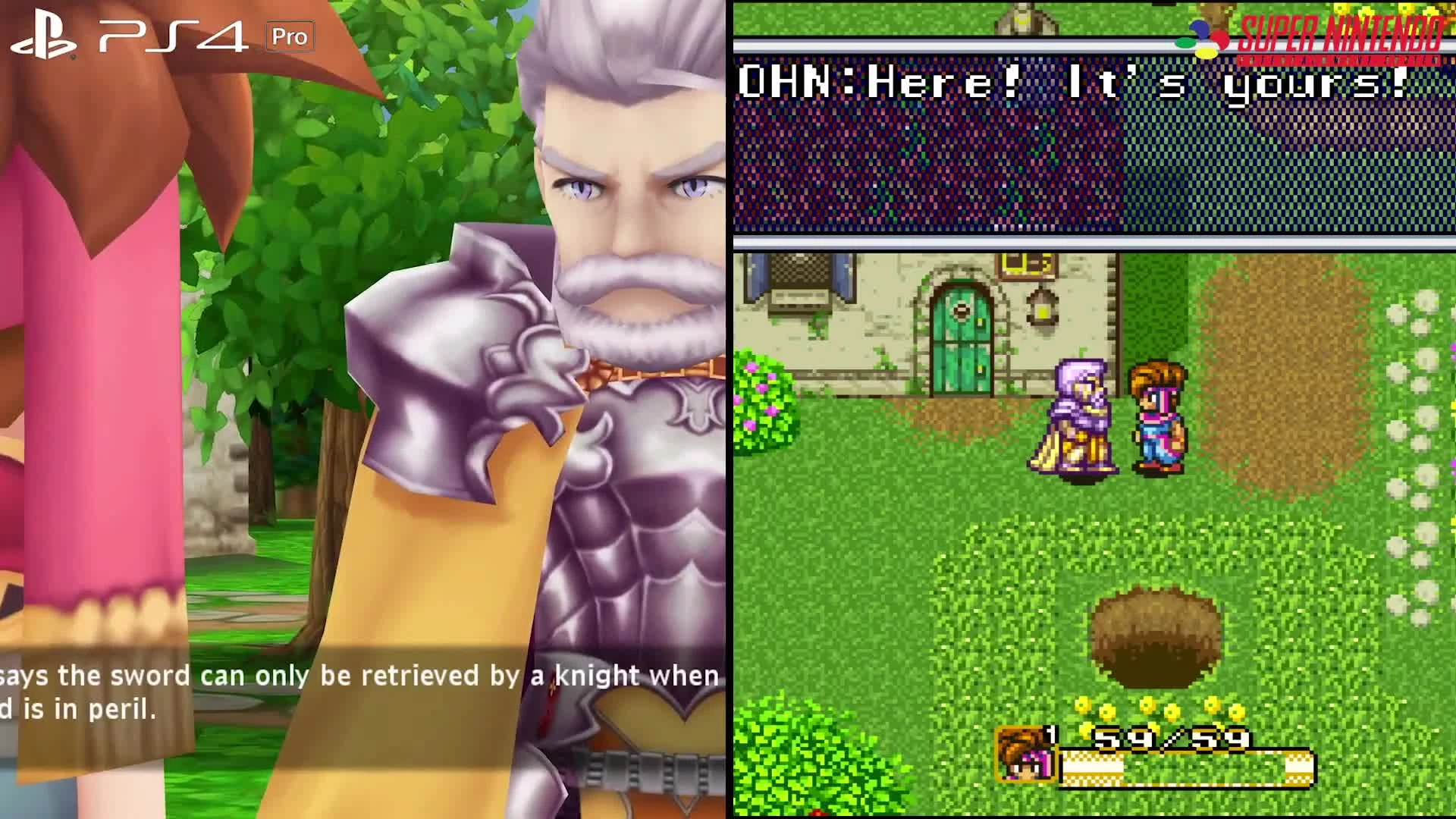 Secret of Mana Анализ ремейка! SNES vs PS4/Pro/PC/Vita!