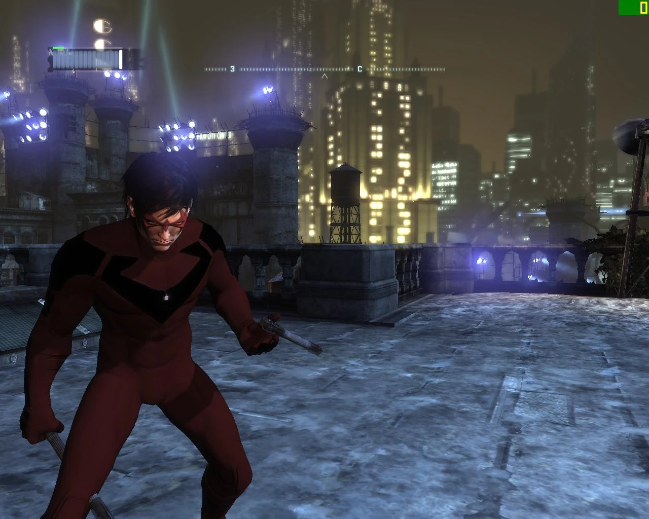 Batman: Arkham City "Nitwing red and black skin"