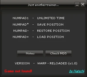 Warp: Трейнер/Trainer (+2) [1.0] {HoG/Hatschi}