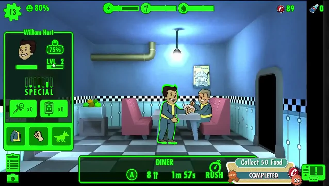 Геймплей PC-версии Fallout Shelter