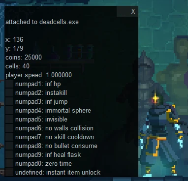 Dead Cells: Трейнер/Trainer (+15) [1.9] {e6000000000}