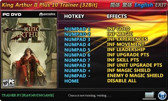 King Arthur 2 - The Role Playing Wargame: Трейнер/Trainer (+10) [All Versions: 1.0 etc - 32/64 Bit] {FLiNG}