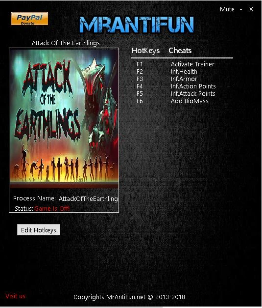 Attack of the Earthlings: Трейнер/Trainer (+5) [1.0.6] {MrAntiFun}