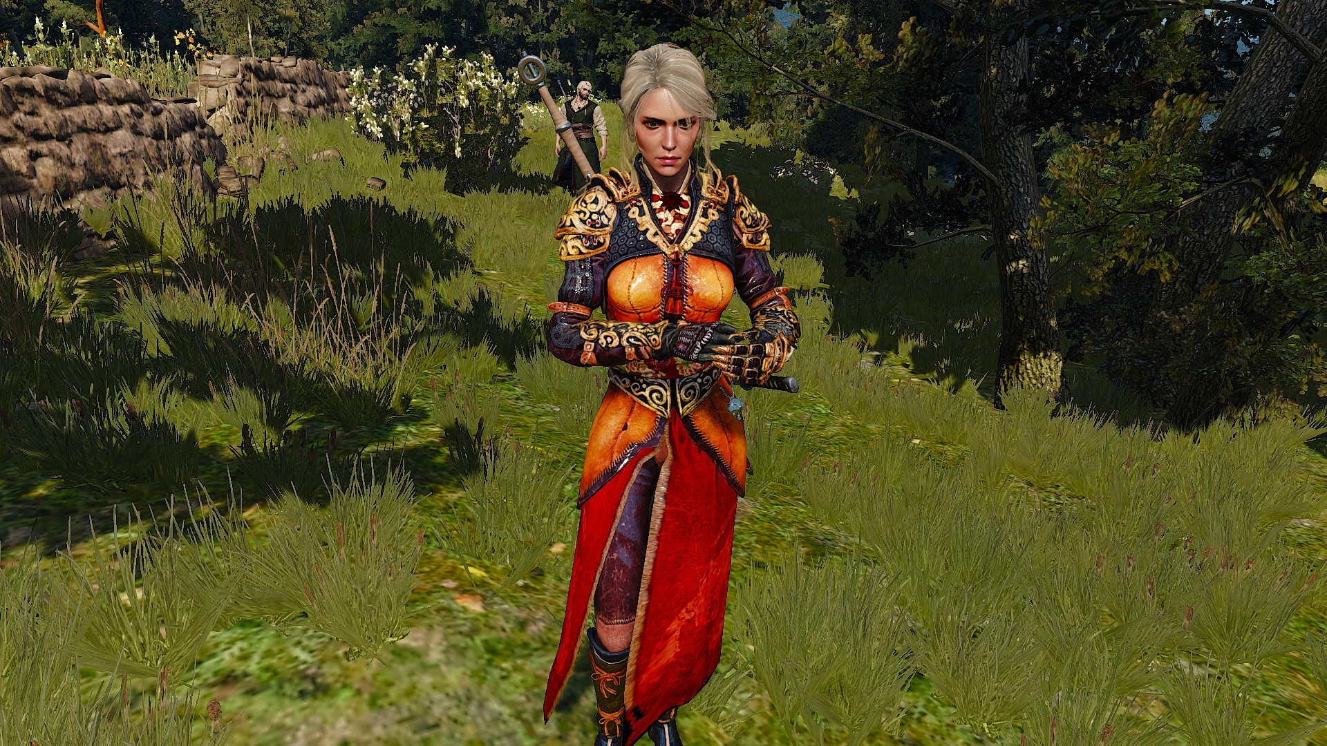 Witcher 3 "Доспехи Самурая для Цири"