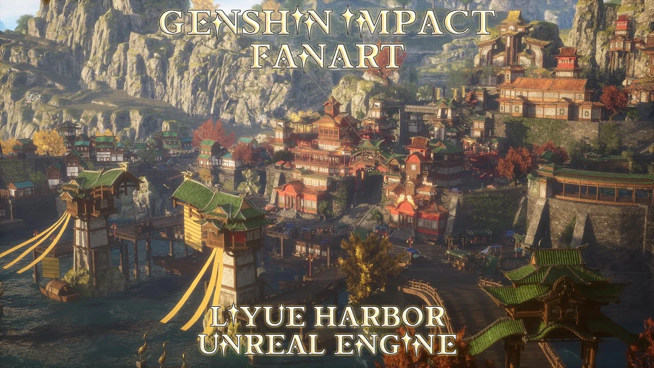 Три года в Ли Юэ: фанат Genshin Impact воссоздал город на Unreal Engine 5