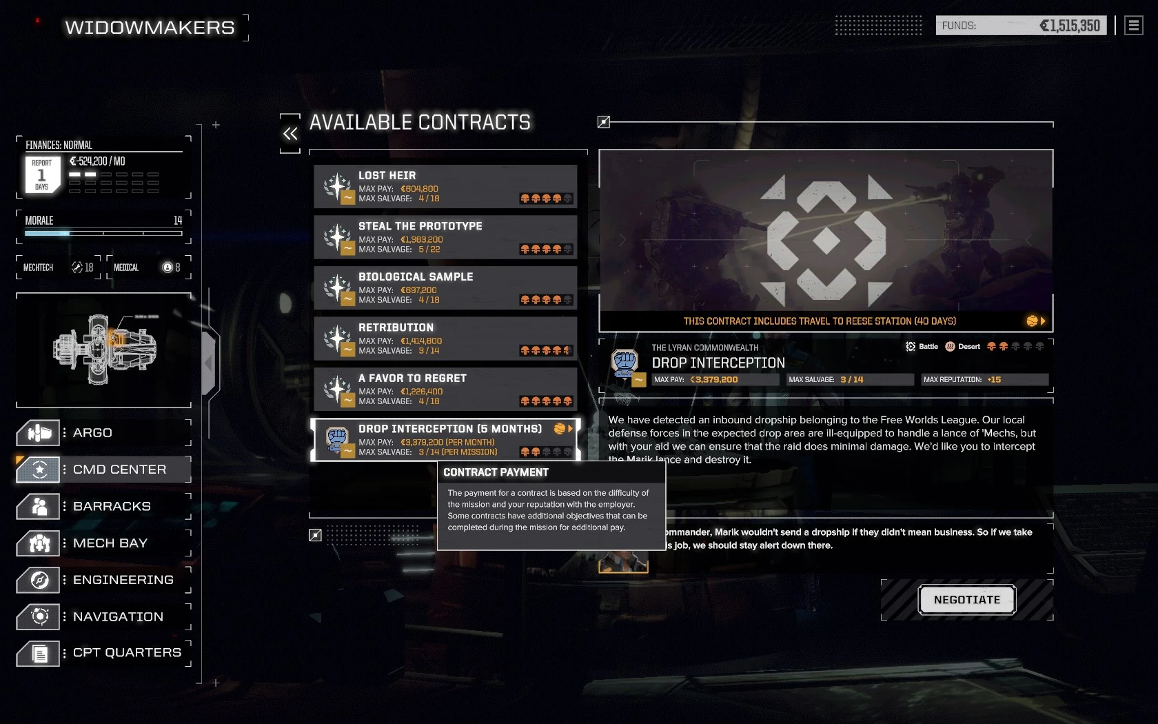 BattleTech "Наемнические контракты (MercDeployments v. 1.3.3.)"