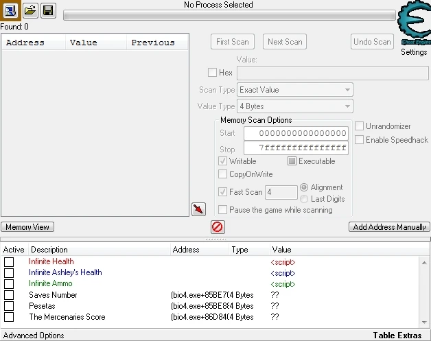Resident Evil 4 - Ultimate HD Edition: Таблица для Cheat Engine