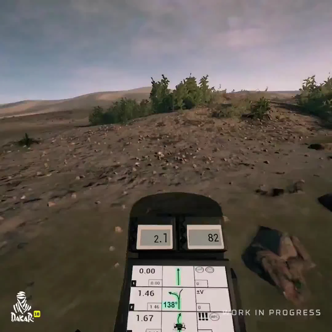 Dakar The Game "Геймплей Roadbook Bike"