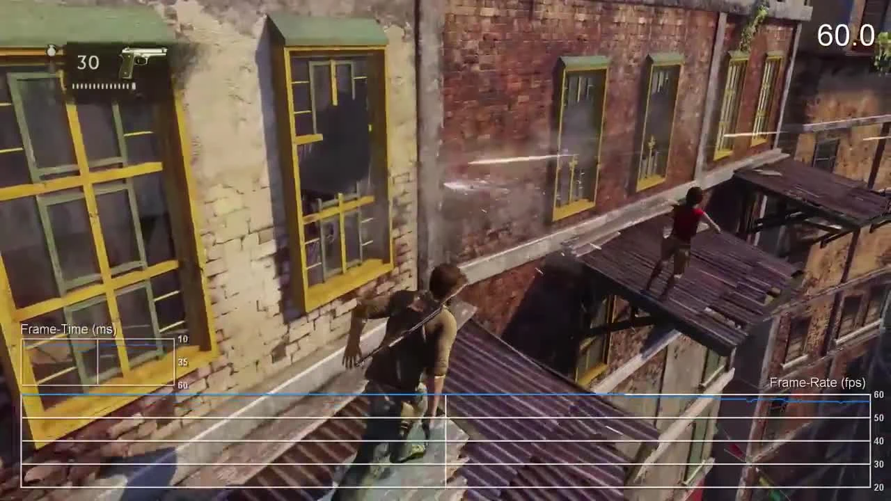 Uncharted 2 PS4 Remaster "Тест частоты кадров от Digital Foundry"