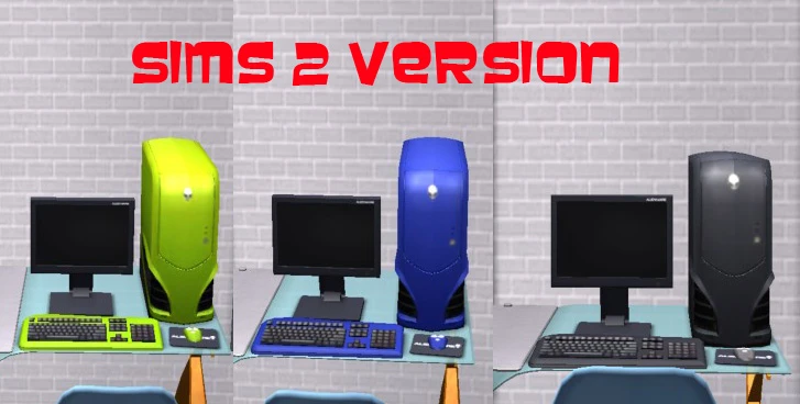 The Sims 3 "Компьютер MaxoidMonkey's Alienware Computer - Sims 2 Conversion"