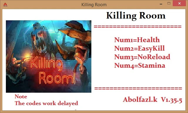 Killing Room: Трейнер/Trainer (+4) [1.35.5] {Abolfazl.k}