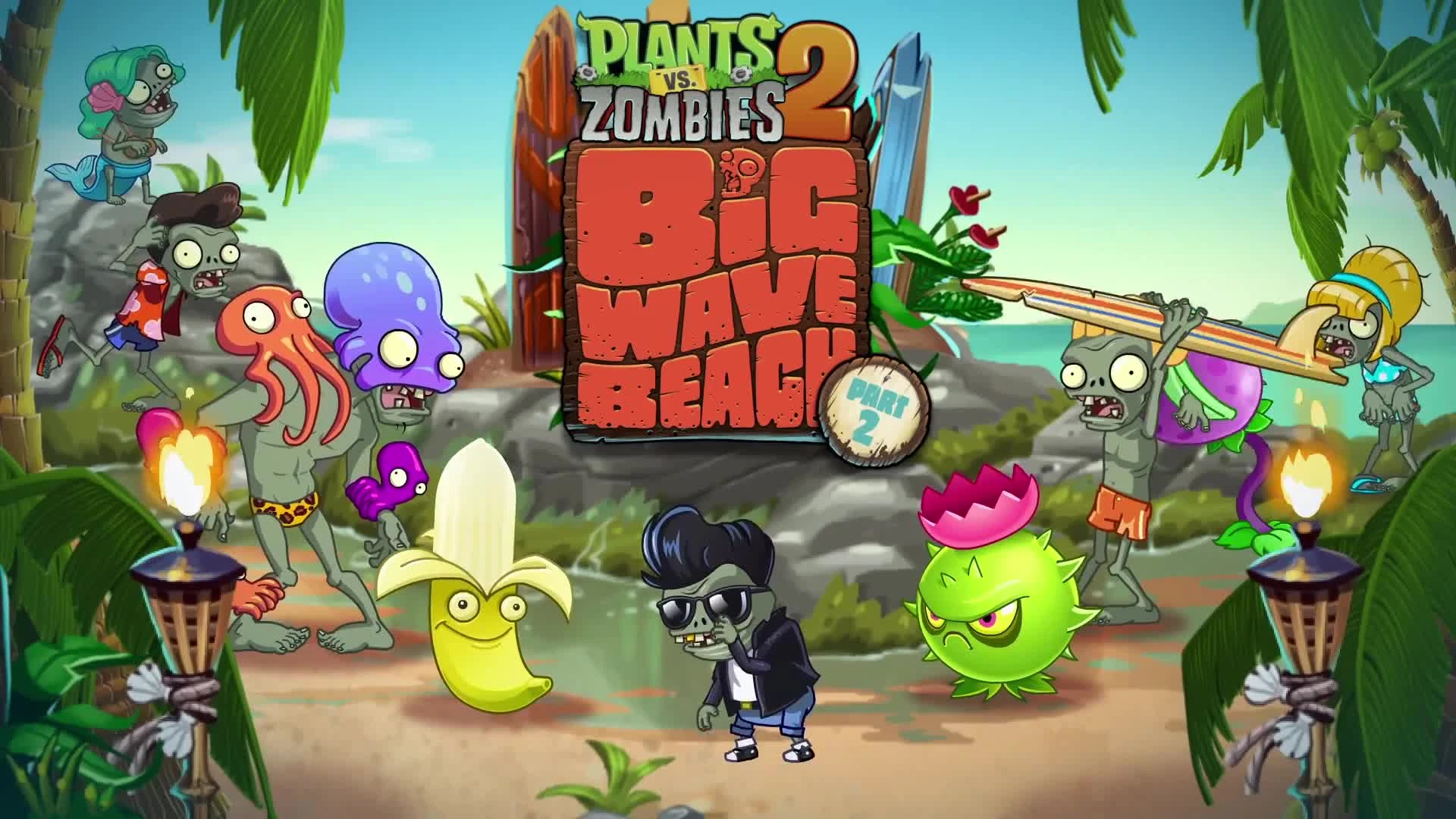 Plants vs. Zombies 2 - Big Wave Beach Part 2