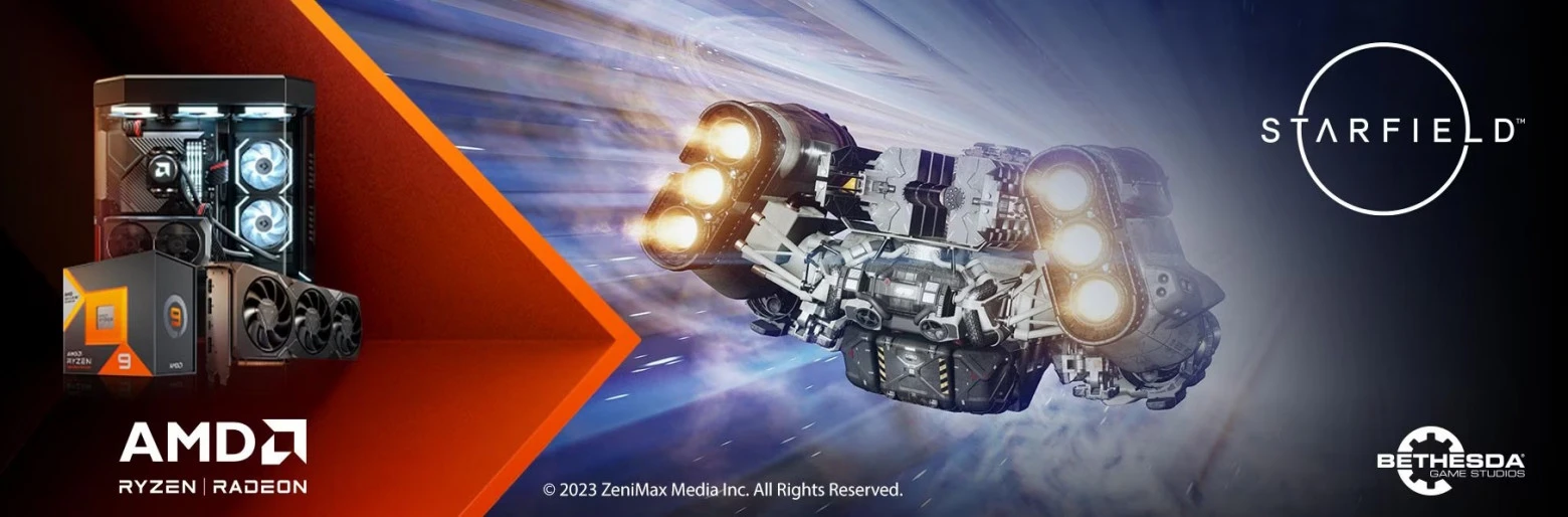 AMD раскрыла правила акции для покупателей процессоров и видеокарт, по которой будет бесплатно выдаваться Starfield