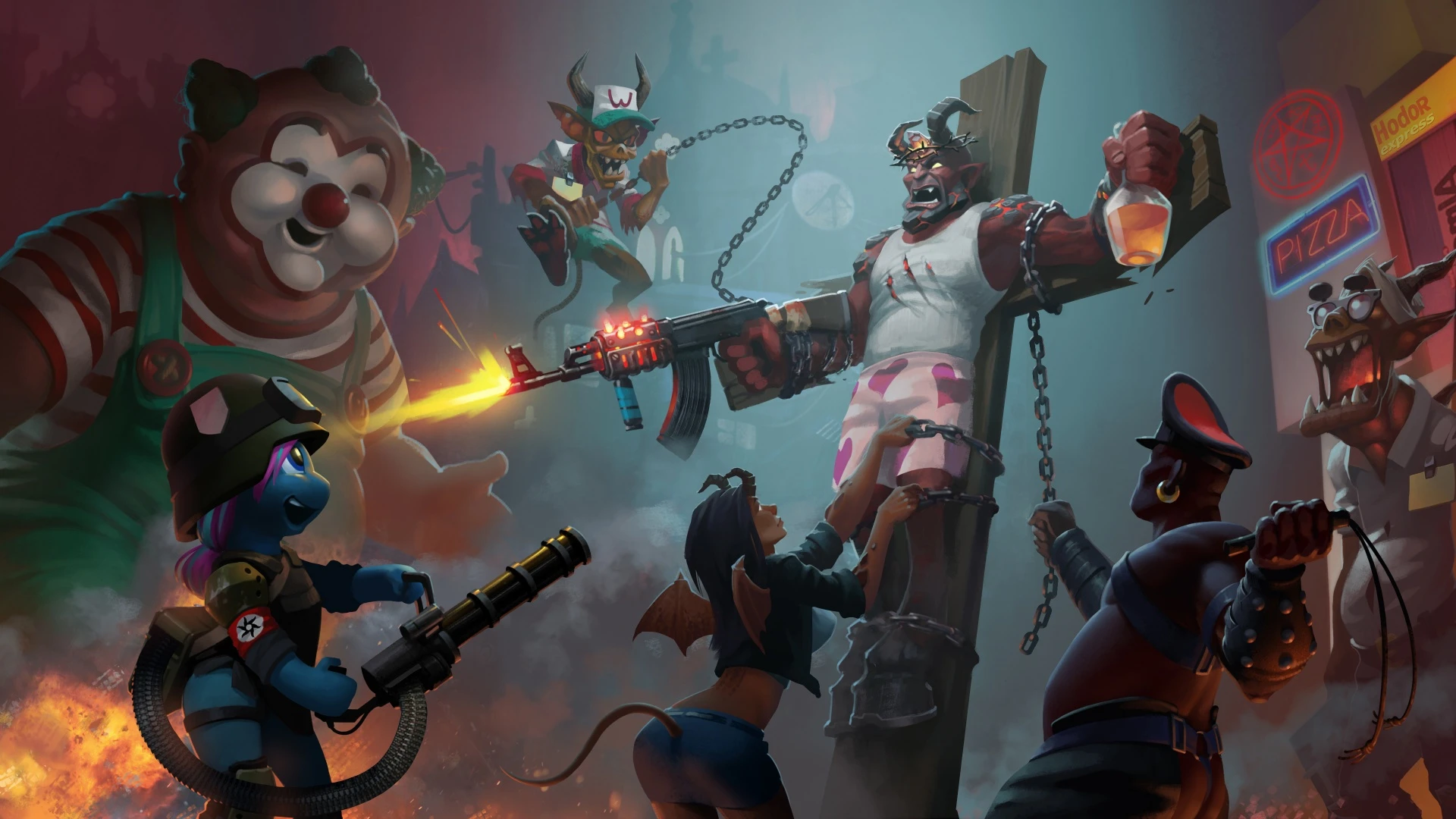 Состоялся релиз RPG-шутера BDSM: Big Drunk Satanic Massacre