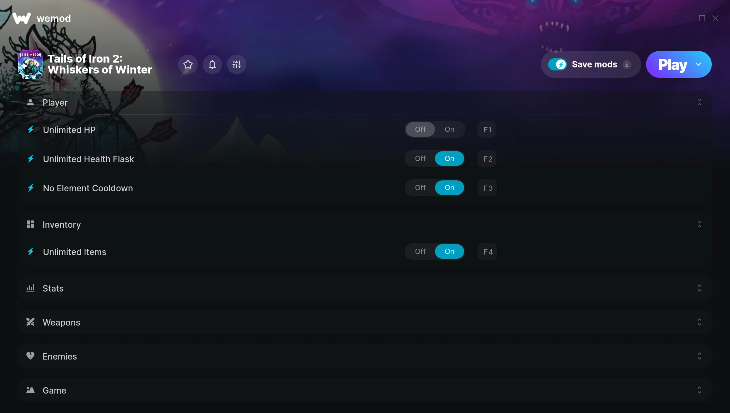 Tails of Iron 2: Whiskers of Winter "Трейнер +13" [UPD: 10.02.2025] {ColonelRVH / WeMod}