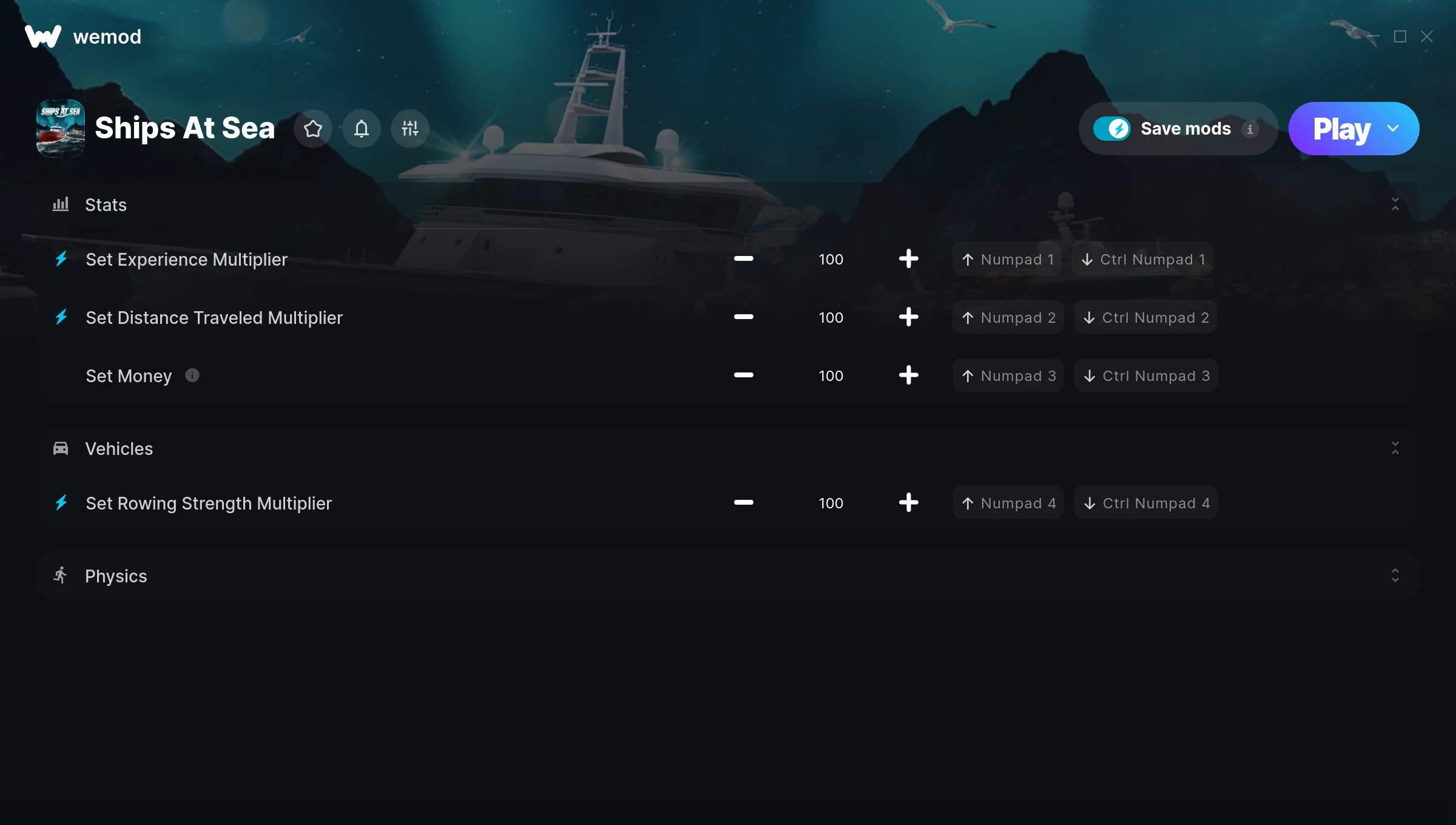 Ships At Sea "Трейнер +8" [UPD: 05.08.2024] {GreenHouse / WeMod}