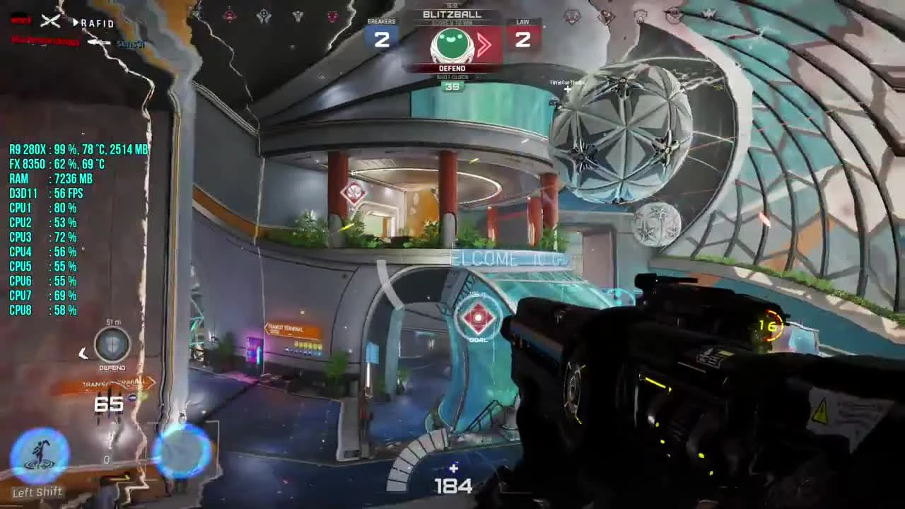 LawBreakers Closed Beta #2 : FPS Test R9 280X FX 8350