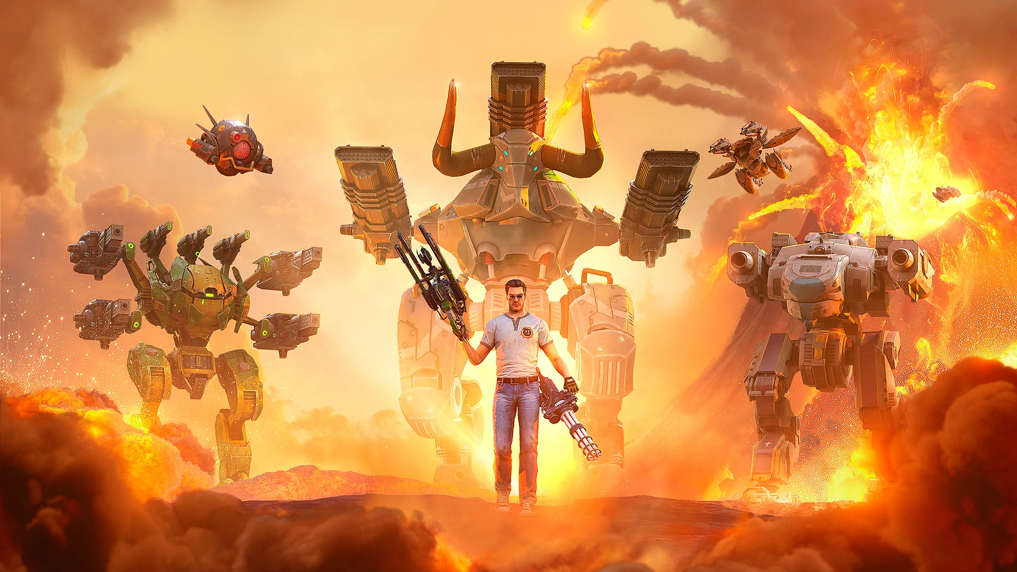 Орущие камикадзе из Serious Sam 4 бегут в War Robots