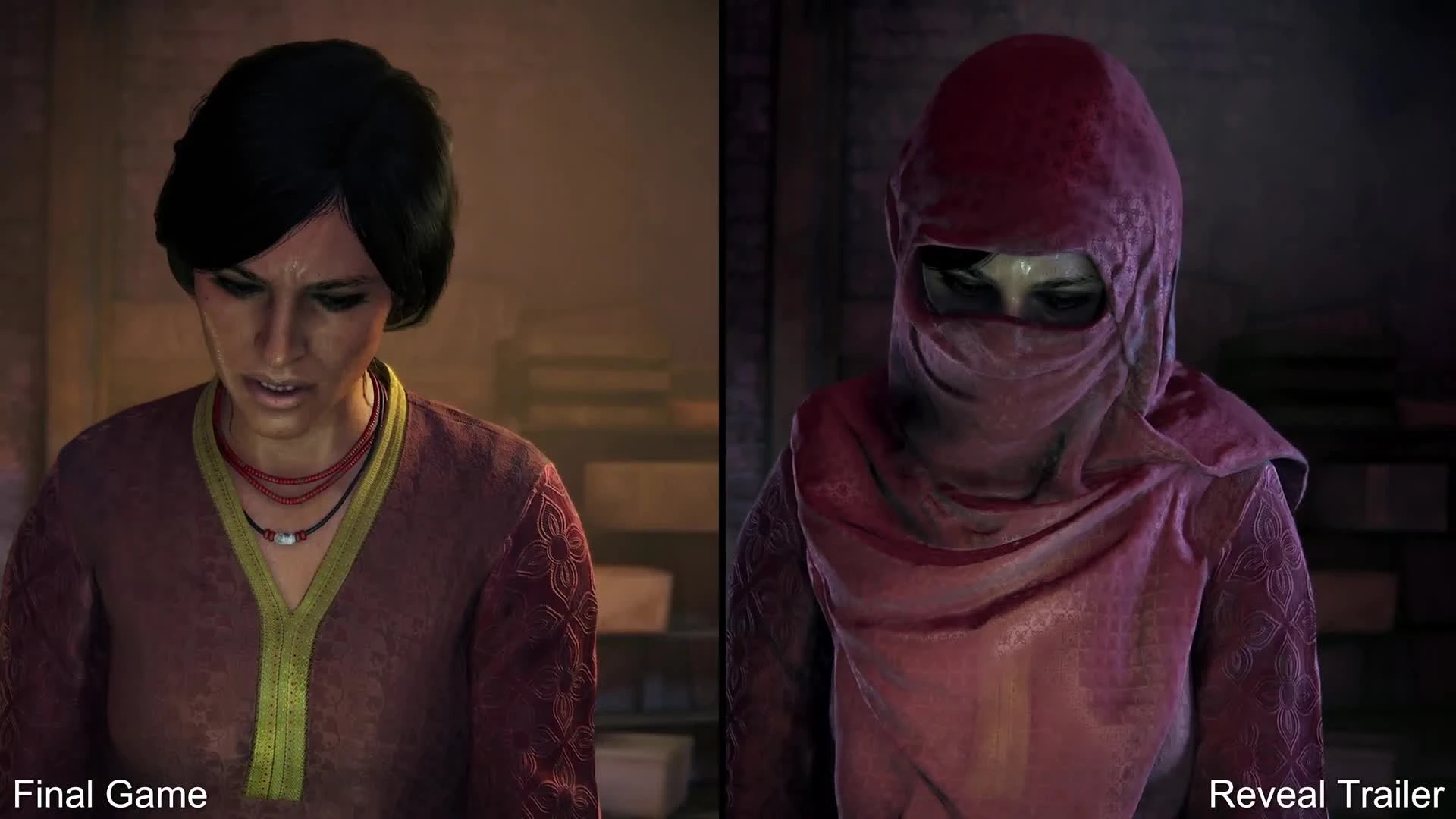 Uncharted: The Lost Legacy - cpaвнeниe пepвого трeйлeра и финaльнoй игpы