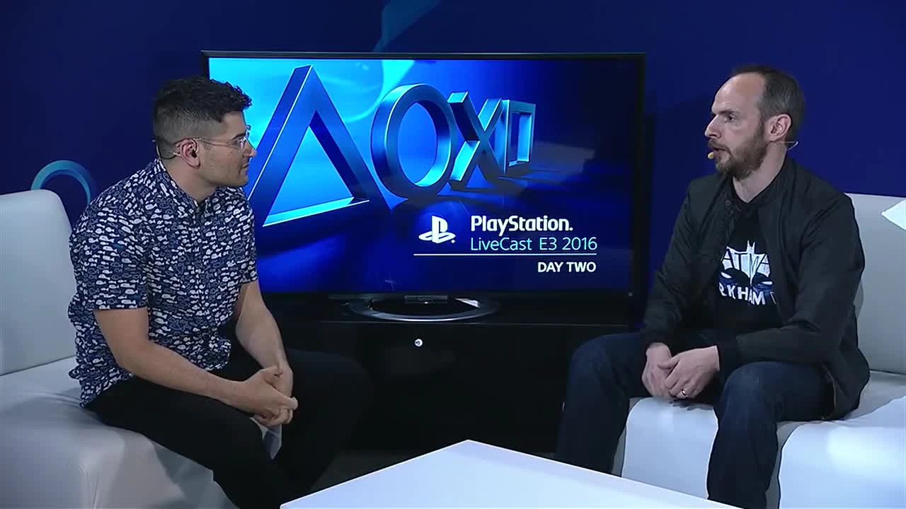 Batman: Arkham VR - E3 2016 LiveCast - Интервью с Сефтоном Хиллом