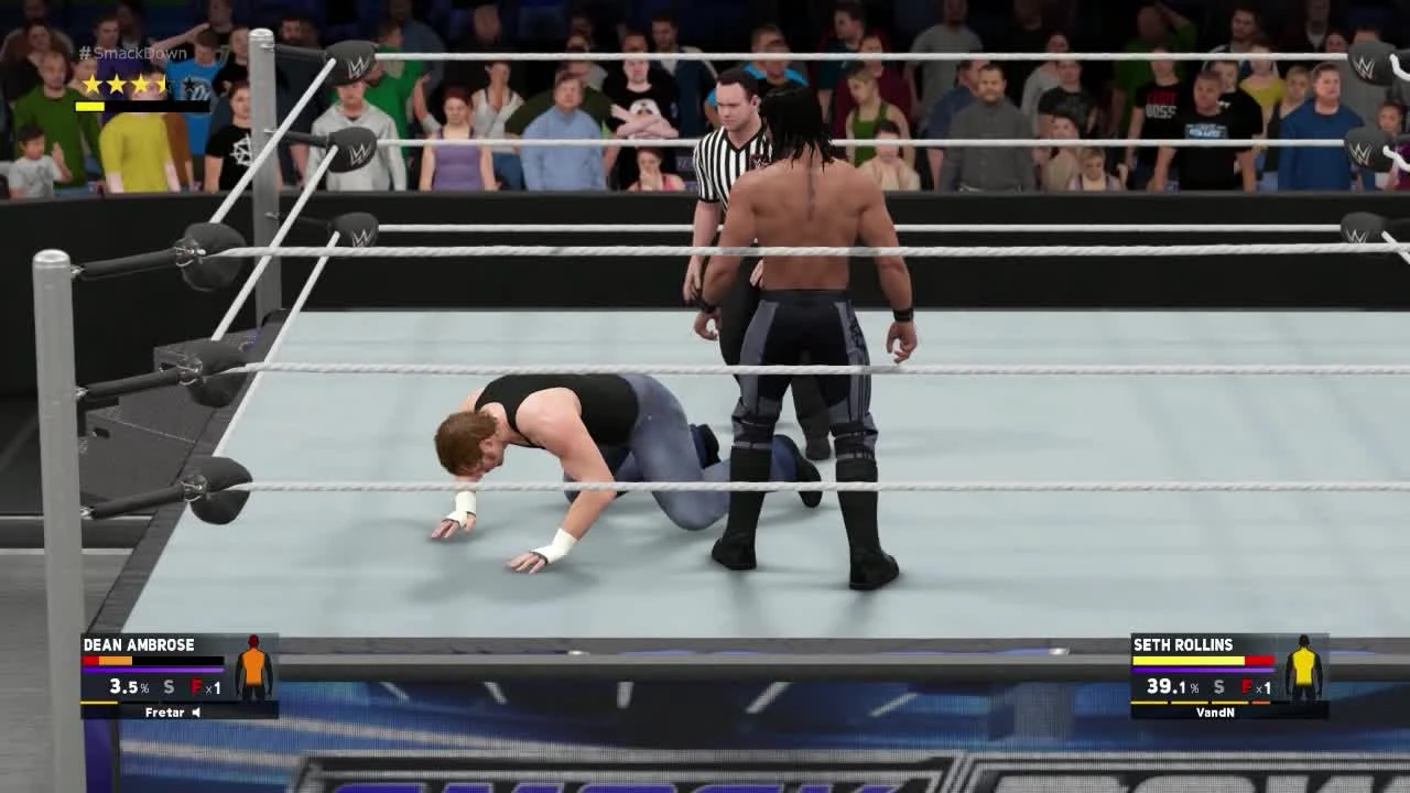2K Tonight FIGHT - Seth Rollins VS Dean Ambrose