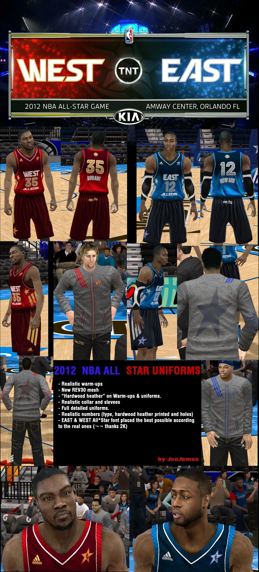 NBA 2K12 "2012 NBA All-Star Uniforms 1.0"