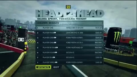 DiRT Showdown "Head 2 Head, Yokohama Gameplay"