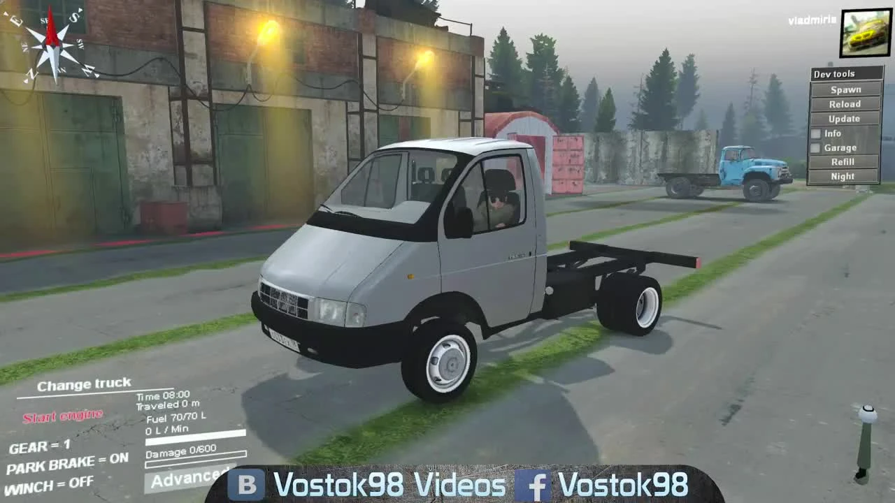 Spintires - ГАЗ-33021 4х4 "Газель"