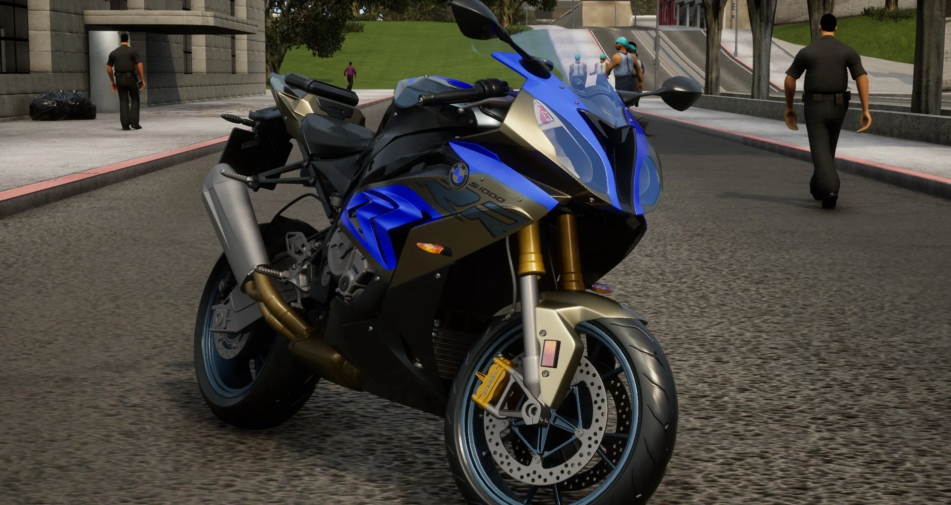 Grand Theft Auto: The Trilogy (San Andreas) "BMW S1000R"
