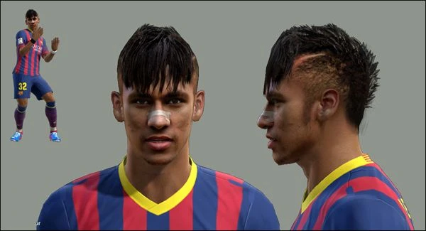 PES 2013 "Neymar face & hair"