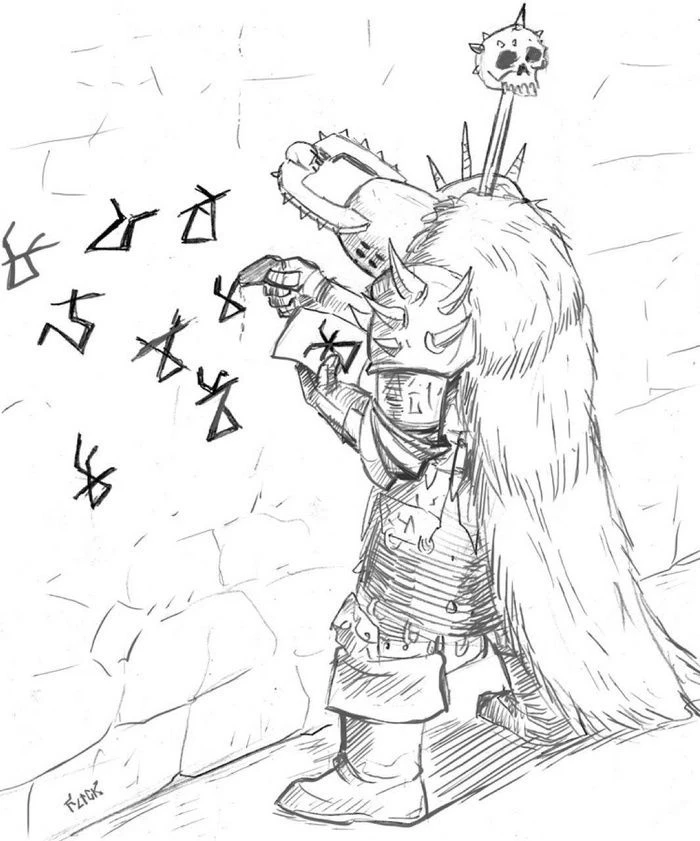 Кхорнит не может нарисовать символ