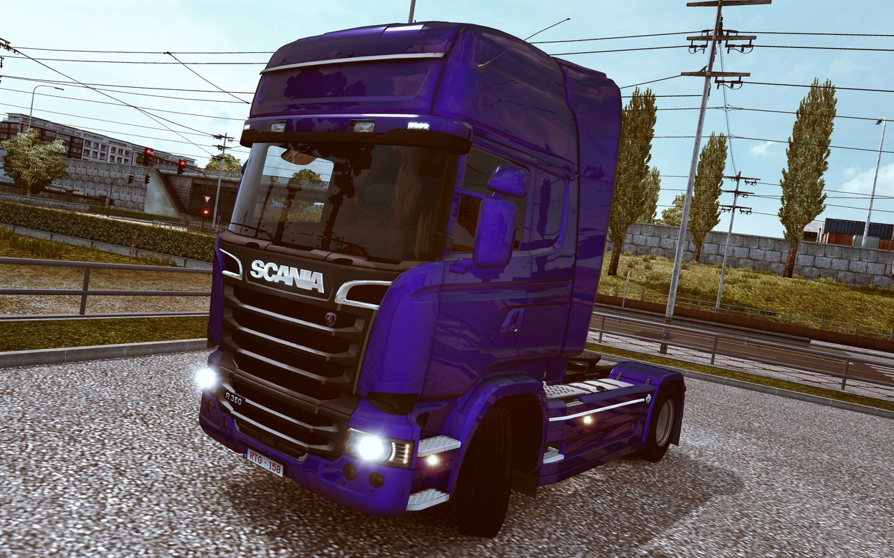 ETS 2 "Black grille on all engine Scania S"