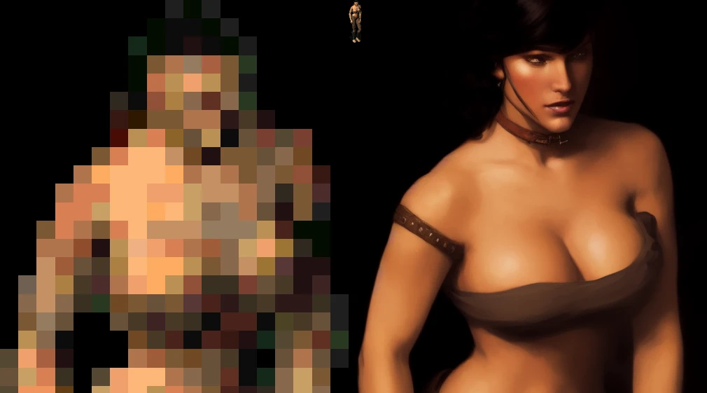 Реддитор через нейросеть Stable Diffusion прогнал пиксельных персонажей из Fallout 2