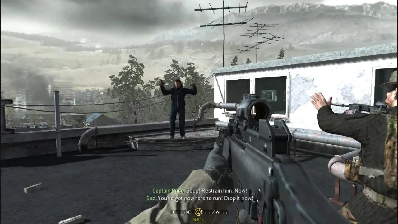 Call of Duty 4: Modern Warfare - Виктор Захаев взрывается