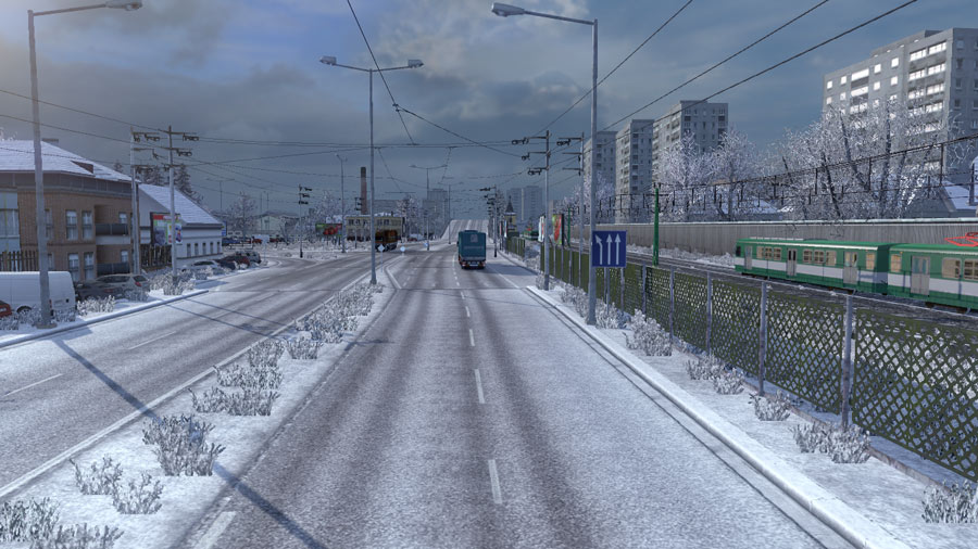 Euro Truck Simulator 2 "(Зимняя погода ETS2) Frosty Winter Weather 5.9"