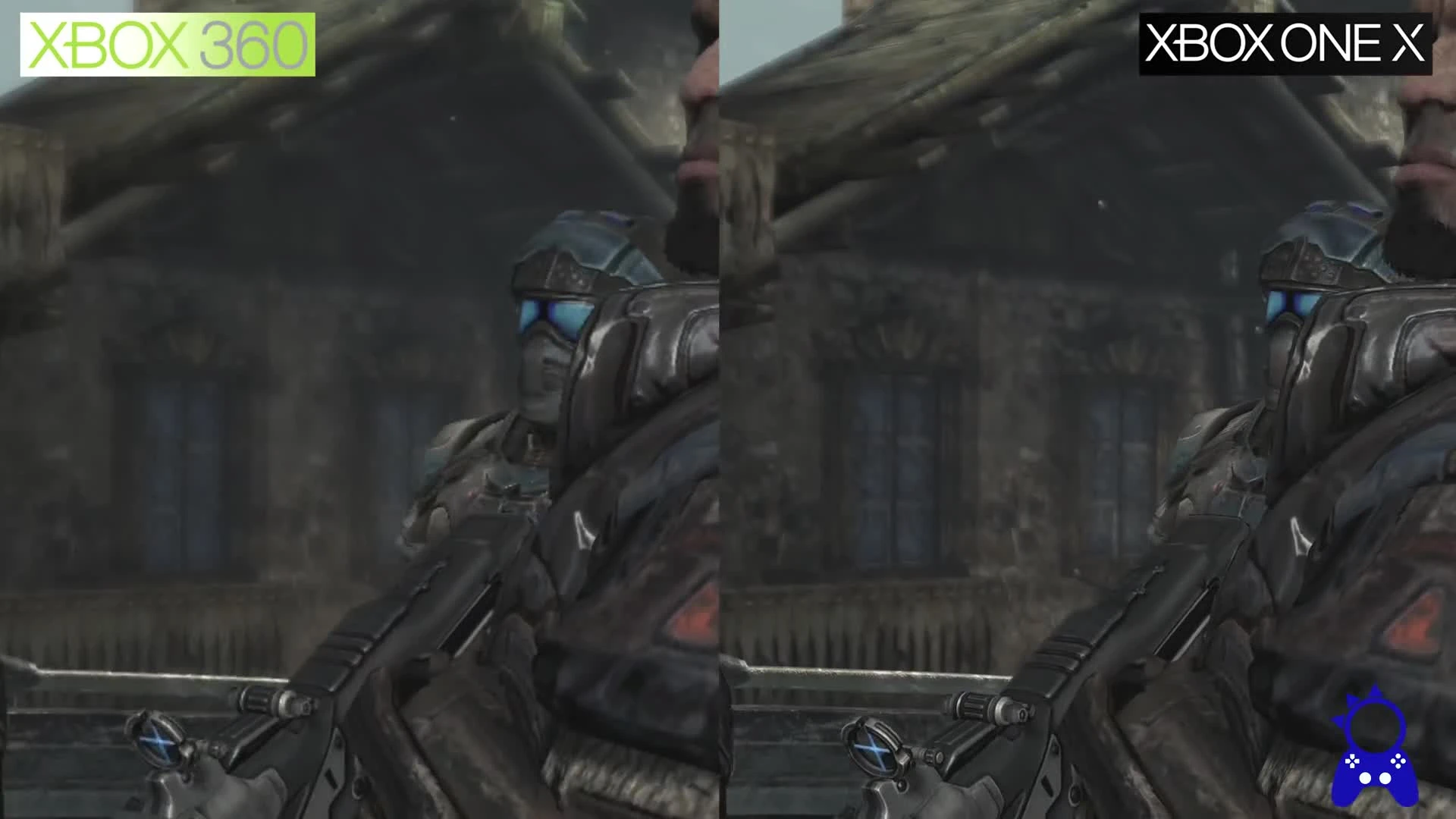 Gears of War 2 | Xbox One X vs Xbox 360 | Сравнение графики