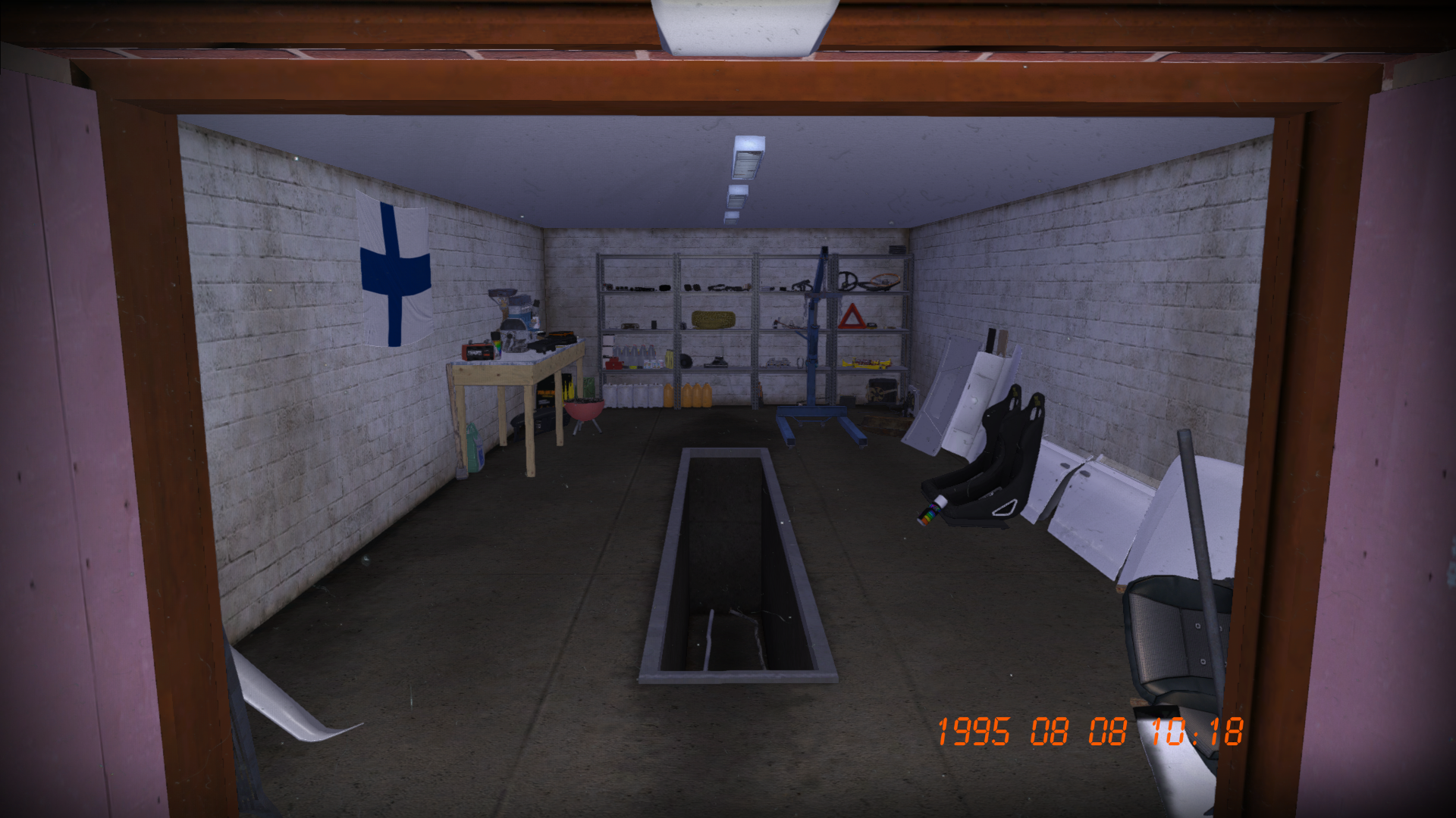 My Summer Car "Сохранение - Хороший старт для новичка, есть немного еды, всё из каталога в гараже, собран двигатель"